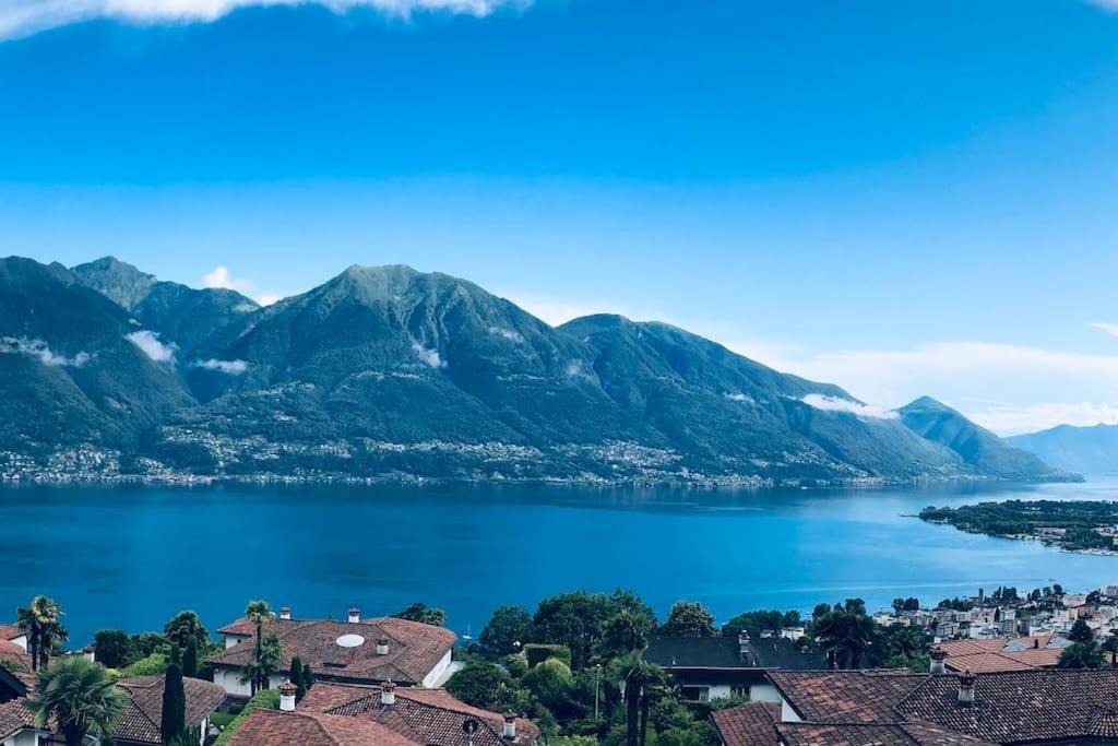 Camera con bagno privato e giardino Brione sopra Minusio Esterno foto